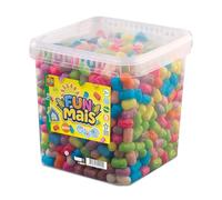 SES Creative - Seau de 800 pièces Funmais - Kit de bricolage pour enfants - Jouet naturel - Végétalien et sans gluten - À partir de 3 ans