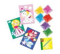 SES Creative® Set de bricolage images de perles de verre multicolores