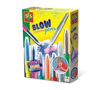 SES Creative – Kit créatif Feutres aérographes – Changement de couleur, 7 doubles+1 blanc, dès 5 ans