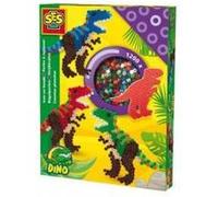 SES Creative set de perles de repassage T-Rex junior en plastique 1200 pièces Multicolore G