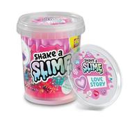 Ses Creative - Shake it Slime - Histoire d'amour - Slime Rose Fluo, Perles et vermicelles - Mix it Cup