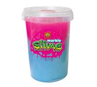 SES Creative- Slime marbré-Bleu et Rose 200 g, 15021