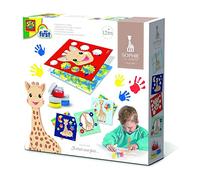 SES Creative-(Sophie la Girafe- Cartes à Peindre au Doigt, 14493, 1 Unité (Lot de 1)