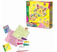 SES Creative® Tableau à broder Broderie sur tulle multicolore