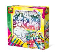 SES Creative Toile à colorier - Couleurs métallisées