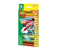 SES Creative Crayons de couleur triangulaire 16 pièces