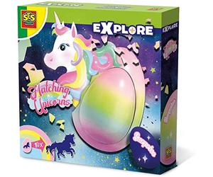 SES Creative | Œuf Licorne Magique à Éclore | Jouet Surprise Croissance Enfant 5 Ans+ | Matériaux Sûrs Non Toxiques | Activité Patience Observation | Idée Cadeau Licorne Fantaisie