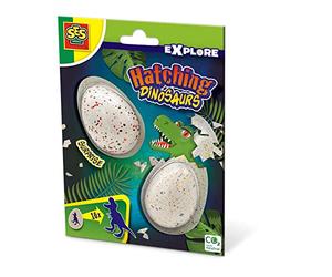 SES Creative | Œufs Dinosaure à Faire Éclore | Jouet Dinosaure Qui Grandit dans l’Eau | Activité Éducative Enfant 5 Ans+ | 2 Œufs Magiques | Idée Cadeau Originale Dinosaures
