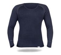 SES Haut Thermique Homme Manches Longues S - 4XL en 75% Coton & 25% Polyester - Sous Vêtement/Pull pour Chaleur et Confort - T-shirt Respirant - Marine