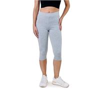 SES Legging capri 3/4 pour femme de 32-34 à 56-58 - Opaque et élastique avec taille douce et ajustement parfait - Coton avec élasthanne