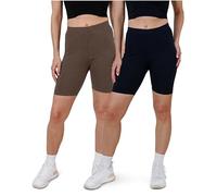 SES Lot de 2 leggings courts en coton pour femme
