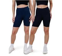 SES Lot de 2 leggings courts en coton pour femme