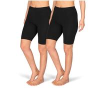 SES Lot de 2 leggings courts en coton pour femme