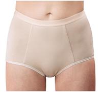 SES Lot de 3 slips moulants pour femme Taille 38-52 / Taille haute & taille élastique / Respirantes - En coton sans coupure - Slip pour femme - Durable, facile d'entretien et indéformable, chair, 46