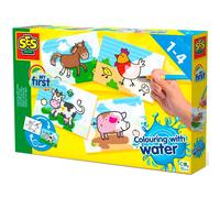 SES Creative – Coloriage à l'eau 14455 – Animaux de la Ferme – Centre Blanc