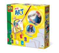 SES Mini Art 12 couleurs 5 toiles + chevalet
