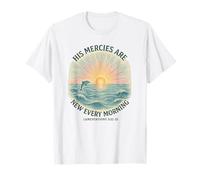 Ses miséricordes sont nouvelles chaque matin - Dolphin & Sunrise T-Shirt