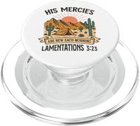 Ses miséricordes sont Nouvelles Chaque Matin - Lamentations 3:23 Retro PopSockets PopGrip pour MagSafe
