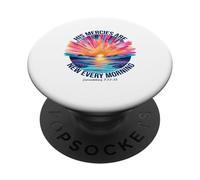 Ses miséricordes sont Nouvelles Chaque Matin, vers chrétiens PopSockets PopGrip Adhésif