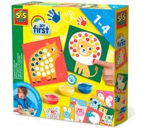 SES Creative – Peinture au doigt My First – Ensemble empreintes digitales – Multicolore – 12 mois