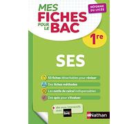 SES (Sciences économiques et sociales) Première - Mes fiches pour le BAC 1re - BAC 2026