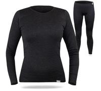 SES sous-vêtement Thermique Femme 38-52 Anthracite en 75% Coton & 25% Polyester/vêtement Thermique Femme Respirant & Durable/sous-vêtement Chaud Femme pour Chaleur et Confort