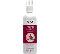 sesa Huile capillaire à l'oignon avec Bhringraj et extraits de plantes ayurvédiques | Contrôle la chute des cheveux pour tous les types de cheveux | Sans paraben et sans sulfate | 200 ml (lot de 1)