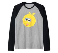 Sesame Street Baby Face Big Bird Manche Raglan