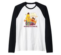 Sesame Street Bert and Ernie Patience is A Virtue Manche Raglan