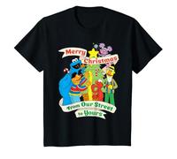 Sesame Street Bert Ernie Elmo Abby Sapin de Noël pour Enfants T-Shirt