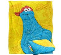 Sesame Street Big Cookie Monster on The Street Couverture Soyeuse Super Douce 152 x 127 cm