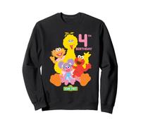 Sesame Street Birthday Crew Elmo and Friends 4th Birthday Sweatshirt