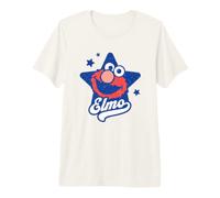 Sesame Street Blue Star Elmo T-Shirt Haut de Gamme