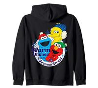 Sesame Street Christmas Big Bird Elmo Cookie Monster Fun Friends Sweat à Capuche