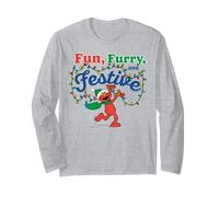 Sesame Street Christmas Elmo Fun Lights Seasonal Classic Wishes Manche Longue