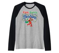 Sesame Street Christmas Elmo Fun Lights Seasonal Wishes Classic Manche Raglan