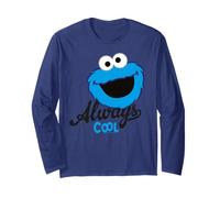 Sesame Street Cookie Monster Always Cool Lol Cartoon Classique Manche Longue