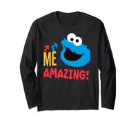 Sesame Street Cookie Monster Amazing Pose Cartoon Classique Manche Longue