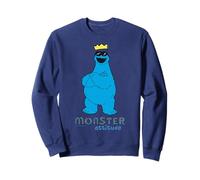 Sesame Street Cookie Monster Attitude Cool King Pose Classique Sweatshirt