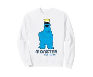 Sesame Street Cookie Monster Attitude Cool King Pose Classique Sweatshirt