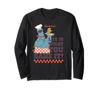 Sesame Street Cookie Monster Baker Hot Fresh Vintage Yummy Manche Longue