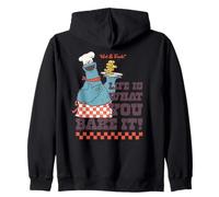 Sesame Street Cookie Monster Baker Hot Fresh Vintage Yummy Sweat à Capuche