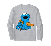 Sesame Street Cookie Monster Best Cookies Happy Classic Pose Manche Longue