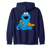 Sesame Street Cookie Monster Best Cookies Happy Classic Pose Sweat à Capuche