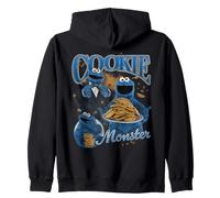 Sesame Street Cookie Monster Bootleg Style Sweat à Capuche