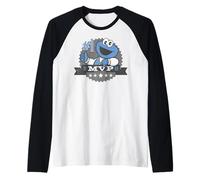 Sesame Street Cookie Monster Champion, 1er Athlétisme Classique Manche Raglan
