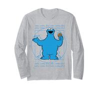 Sesame Street Cookie Monster Da Vinci Parodie Classique Fun Manche Longue