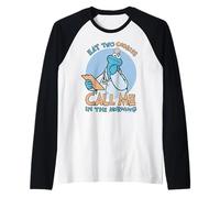 Sesame Street Cookie Monster Doctor Pose Lol Cartoon Classique Manche Raglan