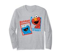 Sesame Street Cookie Monster Elmo Best Friends Pose Classique Manche Longue