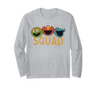 Sesame Street Cookie Monster Elmo Grouch Team Classic Squad Manche Longue